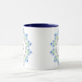 Blue Crocus Wedding Combo Tasse (Zentrum)