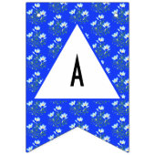 Blue Crocus Wedding Wimpelkette (Zweite Fahne)