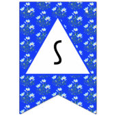 Blue Crocus Wedding Wimpelkette (Erste Fahne)