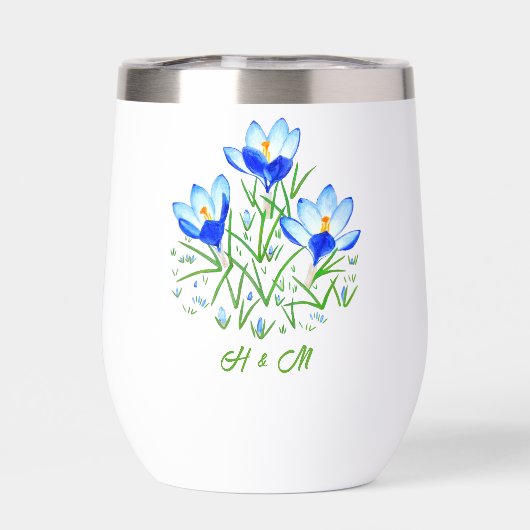 Blue Crocuses (Rückseite)