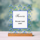 Blue Crocuses Acrylschild (Neutral)