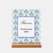 Blue Crocuses Acrylschild (Vorderseite)