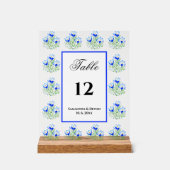 Blue Crocuses Acrylschild (Vorderseite)