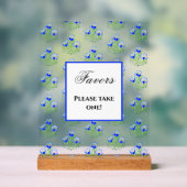 Blue Crocuses Acrylschild (Neutral)