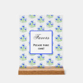 Blue Crocuses Acrylschild (Vorderseite)