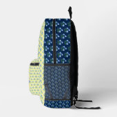 Blue Crocuses Bedruckter Rucksack (Rechts)