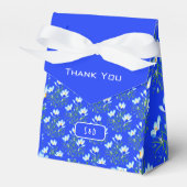 Blue Crocuses Blue Favor Box Geschenkschachtel (Vorderseite)