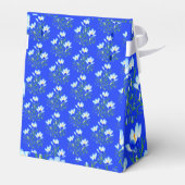 Blue Crocuses Blue Favor Box Geschenkschachtel (Rückseite)
