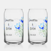 Blue Crocuses Printed Can Glasses Dosenglas (Links)