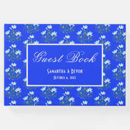 Blue Crocuses Wedding Gästebuch