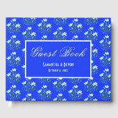 Blue Crocuses Wedding Gästebuch (Vorderseite)