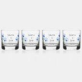 Blue Crocuses Whiskey Glasses Whiskyglas (Vorderseite)