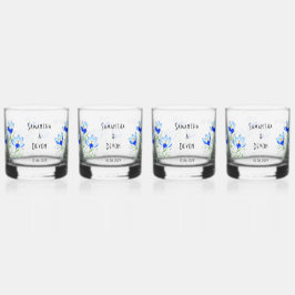 Blue Crocuses Whiskey Glasses Whiskyglas