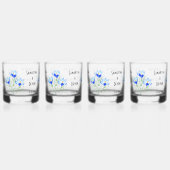 Blue Crocuses Whiskey Glasses Whiskyglas (Links)