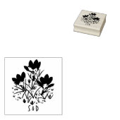 Blue Crocuses Wood Briefmarke Gummistempel (Stempel)