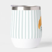 Blue Croissant Water Flasche (Rechts)