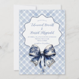 Blue Croquette Inspiriert Hochzeitseinladung Einladung