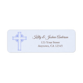 Blue Cross Baby Baptisse / Christening Address