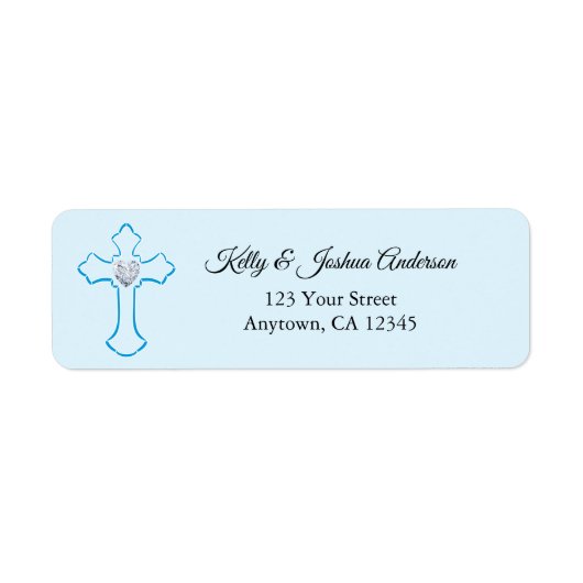 Blue Cross Baby Baptisse / Christening Address (Vorne)