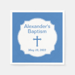 Blue Cross Baby Baptisse Christening Serviette