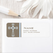 Blue Cross Christening Rücksendeadresse (Insitu)