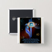 Blue Cross Christlich Scripting Button (Vorne & Hinten)