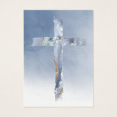 Blue cross First Communion remembrance card (Vorderseite)
