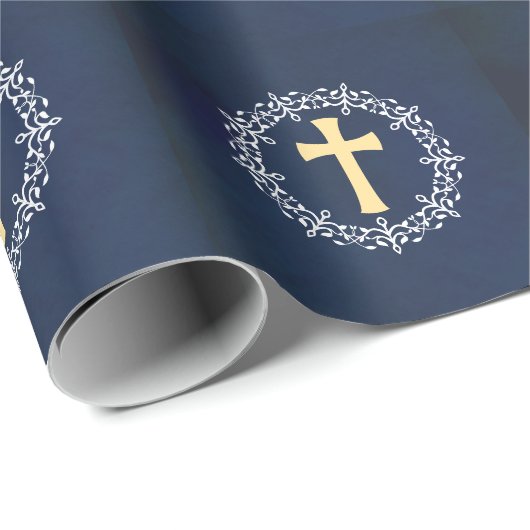 Blue Cross Kreath Geschenkpapier (Rolleneckpunkt)