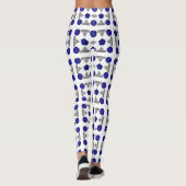 Blue Cross Motif Leggings (Rückseite)