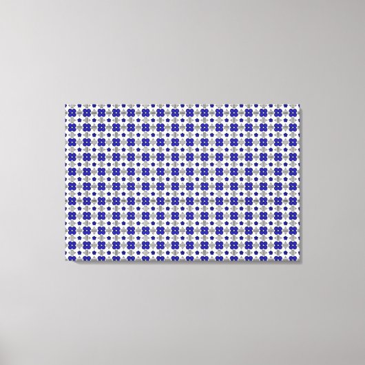Blue Cross Motif Leinwanddruck (Vorderseite)