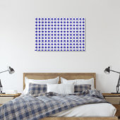 Blue Cross Motif Leinwanddruck (Insitu (Schlafzimmer))