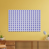 Blue Cross Motif Leinwanddruck (Insitu (Wohnzimmer))