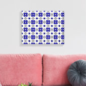 Blue Cross Motif Leinwanddruck (Insitu (Wohnzimmer))