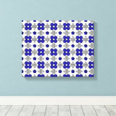 Blue Cross Motif Leinwanddruck (Insitu (Holzboden))