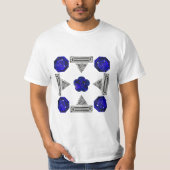 Blue Cross Motif T-Shirt (Vorderseite)