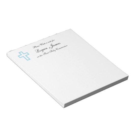 Blue Cross Personalisiert Notepad Notizblock (angewinkelt)