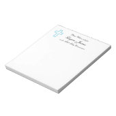 Blue Cross Personalisiert Notepad Notizblock (Rotiert)