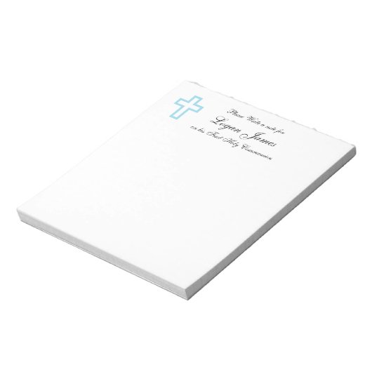Blue Cross Personalisiert Notepad Notizblock (Rotiert)
