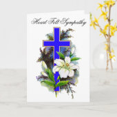 Blue Cross Sympathy Card 8 Karte (Gelbe Blume)