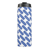 Blue Crossweave Thermal Drink Holder Thermosbecher (Vorderseite)