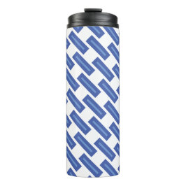 Blue Crossweave Thermal Drink Holder Thermosbecher