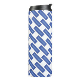 Blue Crossweave Thermal Drink Holder Thermosbecher