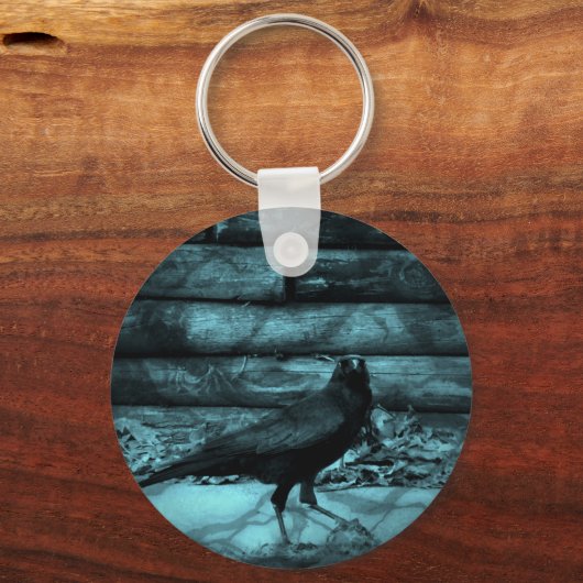 Blue Crow Shadows Schlüsselanhänger (Vorderseite)