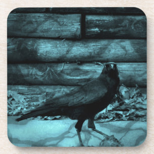 Blue Crow Shadows Untersetzer
