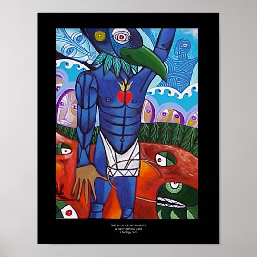 Blue Crow von Gregory Gallo Poster (Vorne)