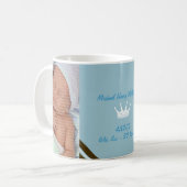 Blue Crown Baby Foto Collage Tasse (Vorderseite Links)