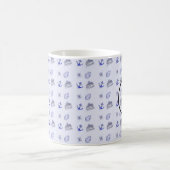 Blue cruise ship business pattern kaffeetasse (Mittel)