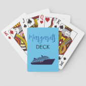 Blue Cruise Ship Spielkarten (Rückseite)