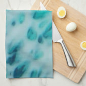 Blue Crush - Abstract Coastal Artwork Geschirrtuch (Viertel Falte)