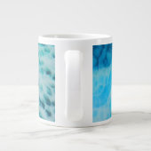 Blue Crush - Abstract Coastal Artwork  Jumbo-Tasse (Rückseite)